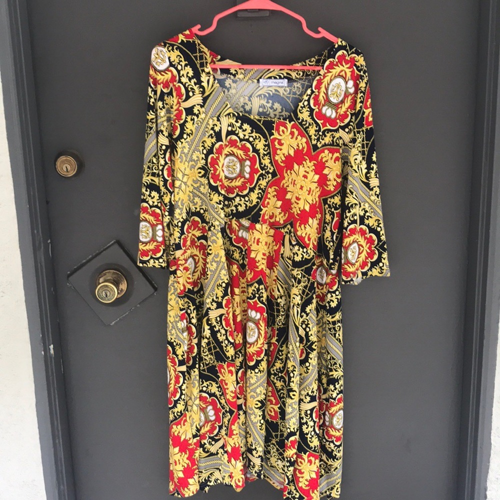 Chain print dress